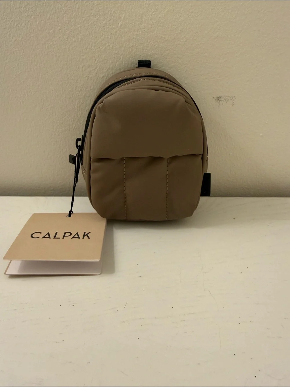 Calpak Small Backpack Pouch in Brown